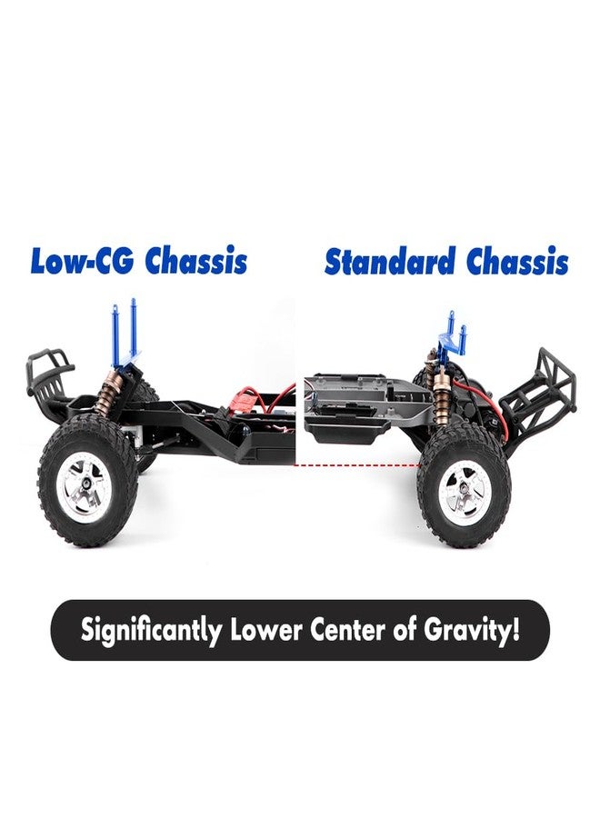 GLOBACT طقم تحويل هيكل GLOBACT لسيارة Traxxas Slash 2WD ذات مركز الثقل المنخفض، إطار نايلون LCG، قطع غيار ترقية لسيارة Traxxas Slash 2WD F150 Drag Slash 1/10 RC، بديل للرقم 5830 - Image 5